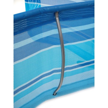 Happy Garden Ležalnik prekucni moder s črtami