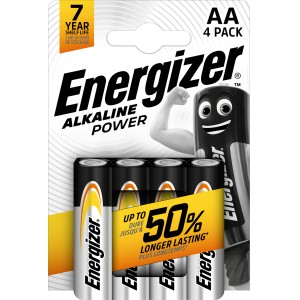 Energizer Alkalna baterija Power AA Mignon 4 kosi