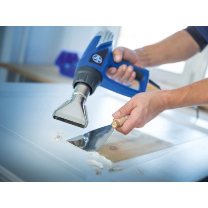LUX-TOOLS Toplotna pištola HLP-2000 LCD s priborom