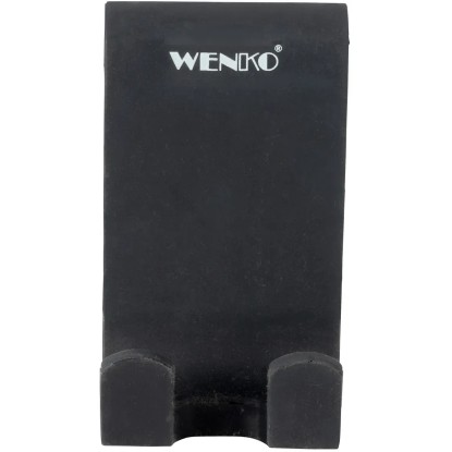Wenko Dvojni kavelj za prho Verna Duo iz silikona 5 cm x 9,5 cm x 7 cm črn