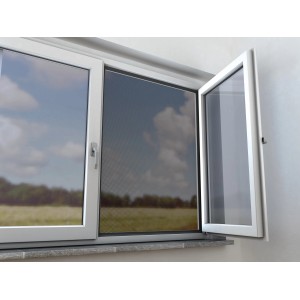 Mreža proti mrčesu za okno 100 cm x 100 cm antracit