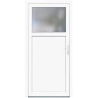 PVC stranska vhodna vrata K 301 bela 98 cm x 198 cm desno