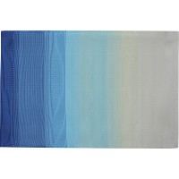 Zunanja preproga iz polipropilena 180 x 120 cm modro-bež gradient