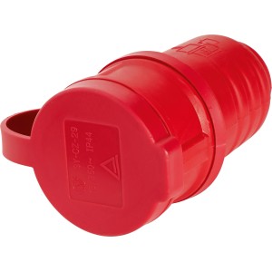 Zaščitna kontaktna gumijasta spojka rdeča kratka