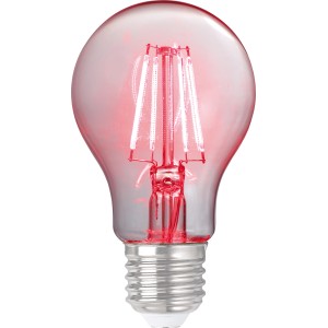 LED-žarnica z nitko klasične oblike E27/4 W rdeča