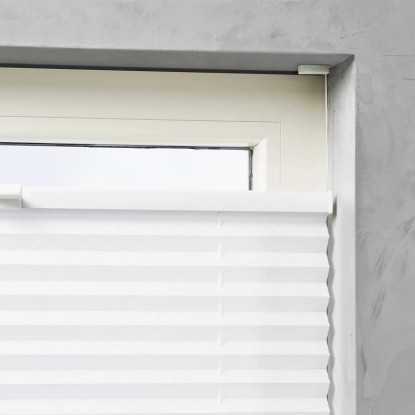 Cocoon Dnevna plise zavesa 20 mm bela 90 cm x 130 cm