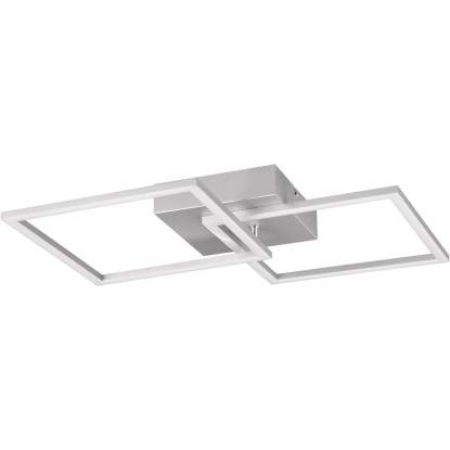 Reality Stropna LED-svetilka Trail 1-plamenska v barvi titana 44,6 cm x 39,6 cm