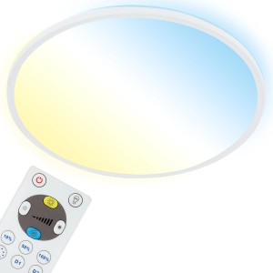 Brilo LED stropna svetilka Slim bela 1x LED 22 W