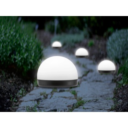 Solarna talna LED-svetilka Sisto Ø 10 cm x 21 cm 4 kosi