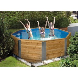 Weka Bazen iz masivnega lesa 593 vklj. z lestvijo