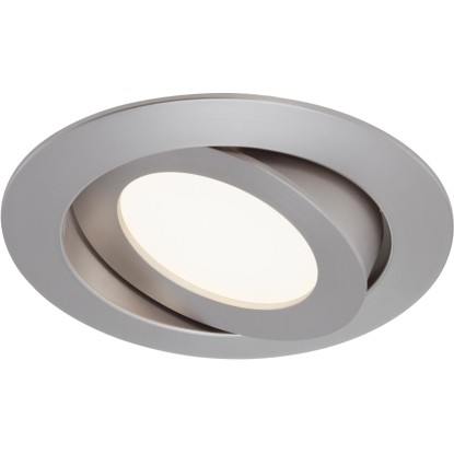 Briloner Vgradna LED-svetilka Nikelj mat Vrtljiva V: 3 cm Ø: 10,6 cm