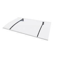 Nadstrešek za vhod PT Secco antracit/prozoren 150 cm x 90 cm x 22 cm