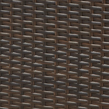 Komplet vrtnega pohištva Canera 4-delni poliratan rjave barve