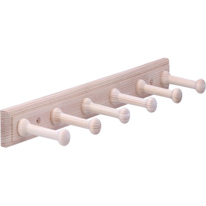 Letev s kljukami Siro S123 bor dolžina 460 mm 6 kavljev FSC®