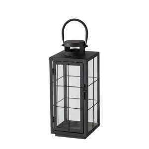 Boltze Laterna Esbjerg 30 cm x 12,4 cm x 12,4 cm črna