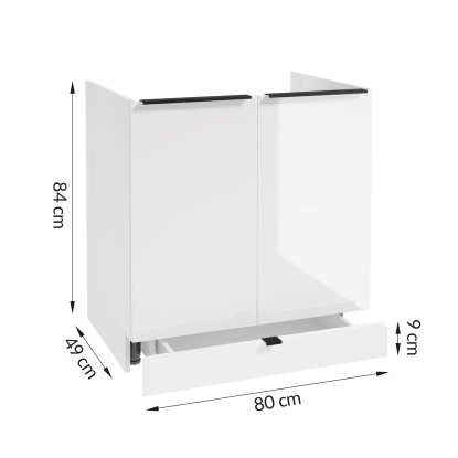 Kuhinjski set Belluno 200 cm bel