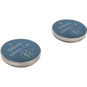 Gumbasta baterija CR2450 litij 2-delni komplet