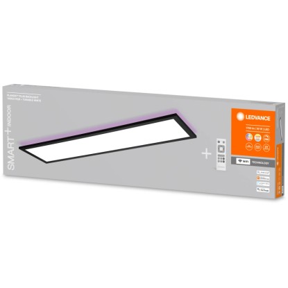 Ledvance Stropna LED-svetilka Planon Plus daljinsko upravljanje črna 100 x 25 cm