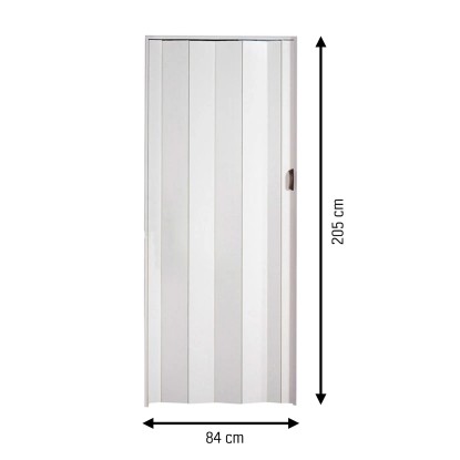 Zložljiva vrata Una bela 84 cm x 205 cm