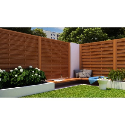 Zaščita pred pogledi Classic pinija lakirana 180 cm x 180 cm FSC®