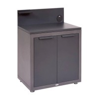 Hespéride Omarica za letno kuhinjo Oxyana 80 x 60 x 110 cm z 2 vratci grafit