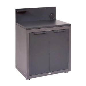 Hesp&eacute;ride Omarica za letno kuhinjo Oxyana 80 x 60 x 110 cm z 2 vratci grafit