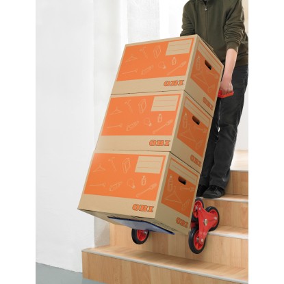 Pro-Bau-Tec Voziček za vreče za premikanje po stopnicah Jeklo Nosilnost 150 kg