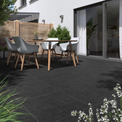 Terasna plošča iz fine keramike Tecstone Grafit 60 x 60 x 3 cm