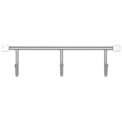 Siro Letvica s kljukicami 2081 kovina krom sijajni dolžina 200 mm 3 kavlji