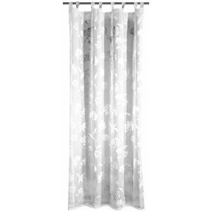 Zavesa z zankami Bela 245 cm x 135 cm