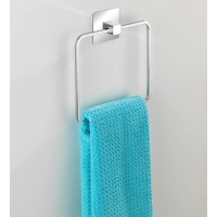 Wenko Turbo-Loc Obroč za brisače legirano jeklo Quadro 16,5 x 19,5 x 3,5 cm