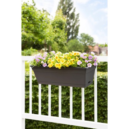Ebertsankey Komplet korit za rože 28 cm x 50 cm x 20 cm Antracit