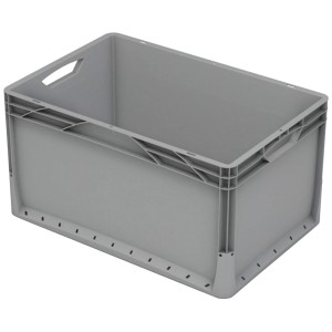 Eurobox-System Zaboj s polnimi stenami 60 x 40 x 32 cm siv