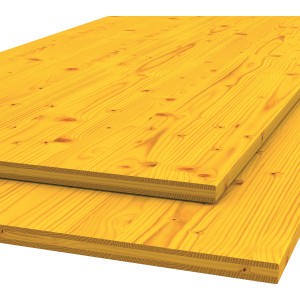 Stikalna plošča 3 sloji iz smreke/jelke 27 mm x 500 mm x 3000 mm
