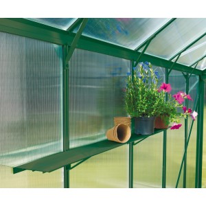 Aluminijast regal 121,5 cm x 15 cm Zelene barve