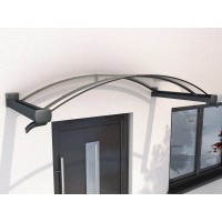 Gutta Polkrožni nadstrešek za vhod BV/B 200 antracit 200 cm x 90 cm x 30 cm