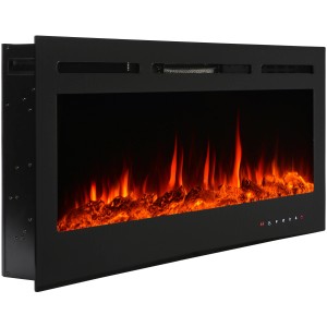 El Fuego LED električni kamin Luzern z ogrevanjem zatemnilen 1,8 kW