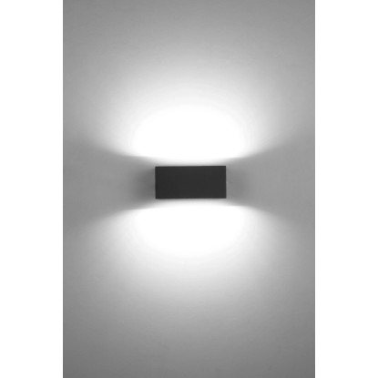 Lutec LED zunanja stenska svetilka Gemini antracitna