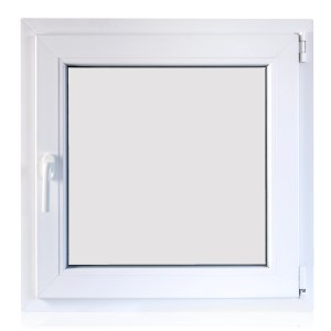 PVC kletno okno TP4000 belo 600 x 600 x 60 mm levo