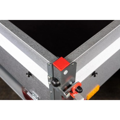 Prikolica Stema Basic 750 kg z visoko ponjavo 80 cm svetlo siva