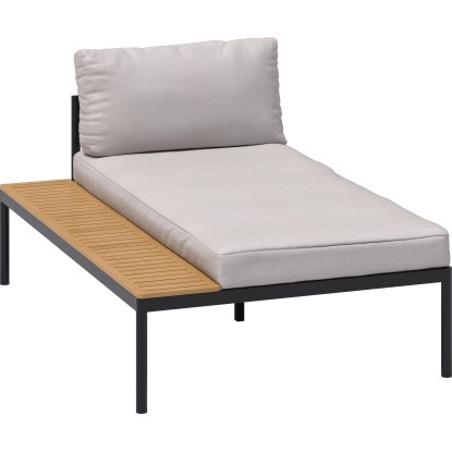 Sedežna garnitura Lankin 3-delna iz aluminija antracitno bež 230 x 170 cm