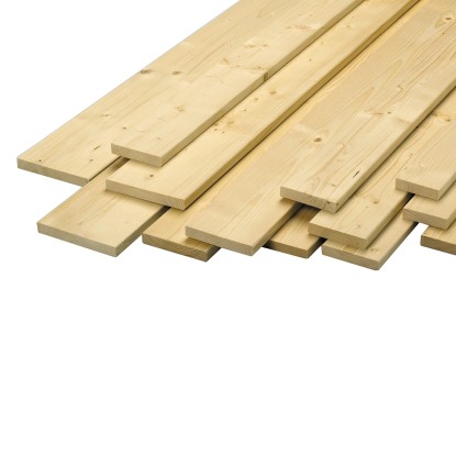 Deska z gladkimi robovi Smreka/jelka 19 mm x 74 mm x 3.000 mm 4-stransko oblana