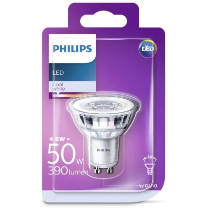 Philips LED-sijalka v obliki kaplje MR16 GU10/4,6 W 390 Nevtralno bela
