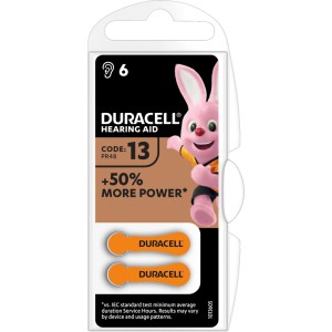 Duracell 6 kos Baterija za slušni aparat Hearing Aid 13