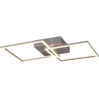 Reality Stropna LED-svetilka Trail 1-plamenska v barvi titana 44,6 cm x 39,6 cm
