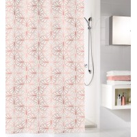 Kleine Wolke Zavesa za prhanje Bloom Pearl 180 cm x 200 cm roza