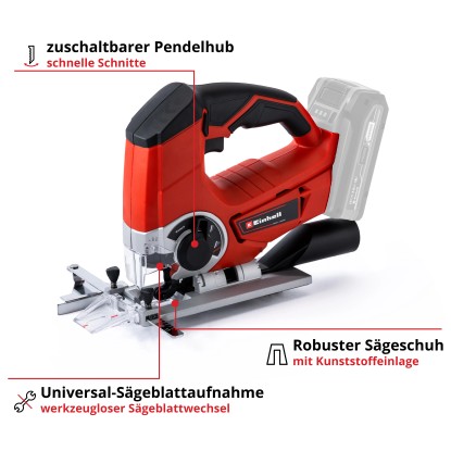 Einhell Power X-Change Akumulatorska vbodna žaga TE-JS 18 Li-Solo