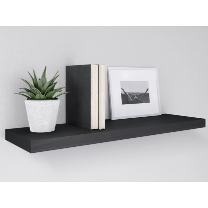 Stenski regal Carlton 24 cm x 24 cm x 3,8 cm črn