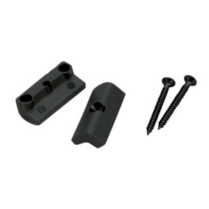 WPC Zaključne sponke za terasne deske črna 10 kosov