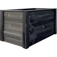 Visoka greda 150 cm x 76 cm x 74 cm antracitna FSC®